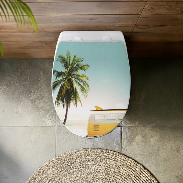 Sedile WC con chiusura Easy-Close (automatica) 36,5 x 45 cm Corbara – Wenko-image-1