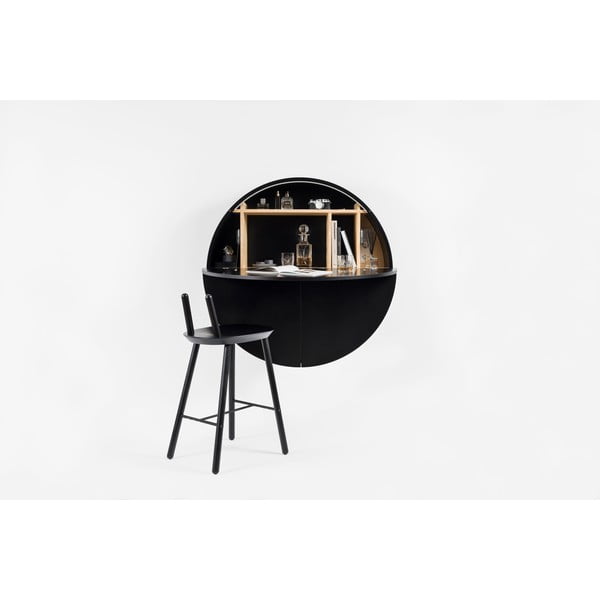 Tavolo da parete multifunzionale nero Pill - EMKO-image-3