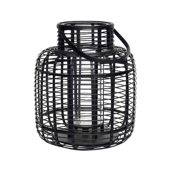 Set di 2 lanterne di bambù nere - Hübsch-image-3