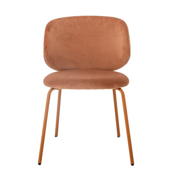 Set di sedie da pranzo in velluto arancione 2 pz Ponte - Bloomingville-image-2