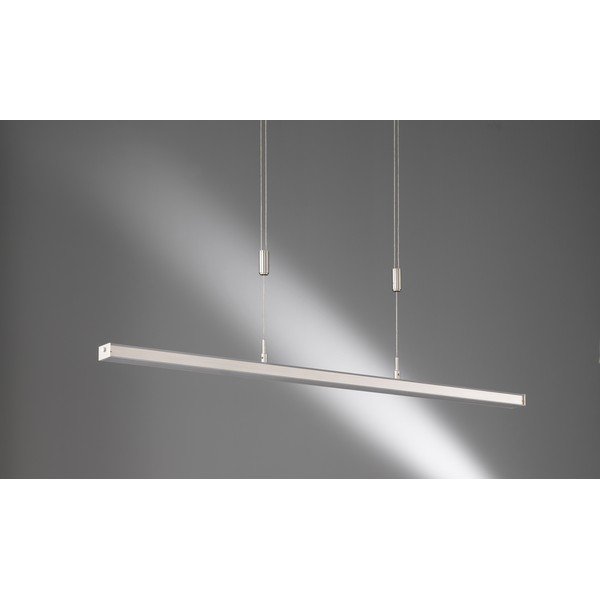 Lampadario con intensità regolabile argentato in metallo Vitan – Fischer & Honsel-image-1