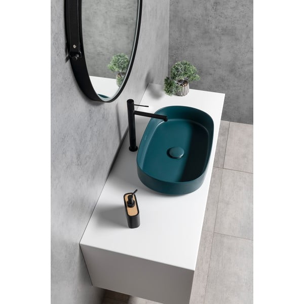 Rubinetto per lavandino in nero opaco verticale Solaris – Sapho-image-1