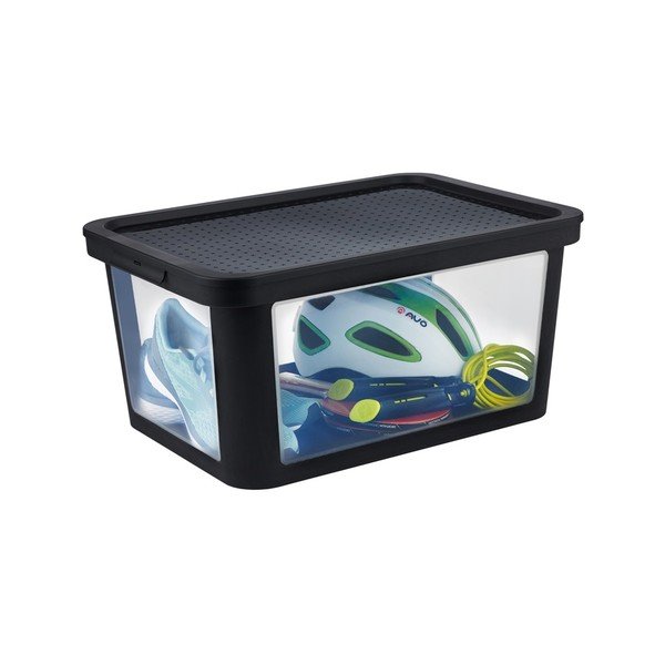 Coperchio per organizer alimenti nero in plastica 57x39x3 cm Albris – Rotho-image-4