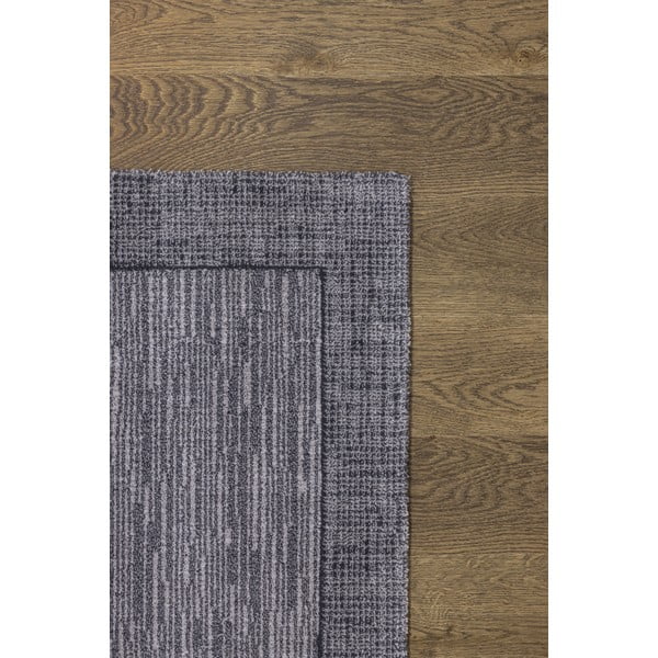 Tappeto in lana grigio scuro 200x300 cm Linea - Agnella-image-3