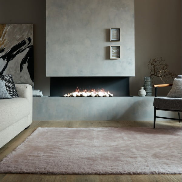 Tappeto in pelliccia sintetica marrone 80x150 cm Alpine Faux Fur - Flair Rugs-image-1