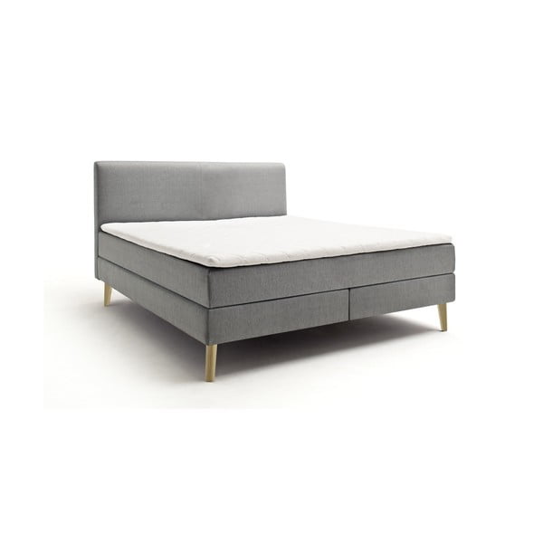 Letto boxspring grigio/marrone 180x200 cm Greta - Meise Möbel