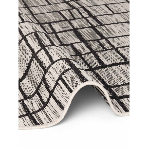 Tappeto da interno/esterno rotondo nero/color crema ø 160 cm Haringey Crouch – Ted Baker-image-4