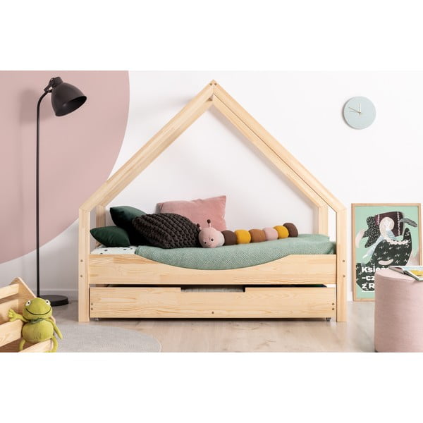 Letto per bambini Loca Elin in legno di pino, 90 x 140 cm - Adeko-image-2