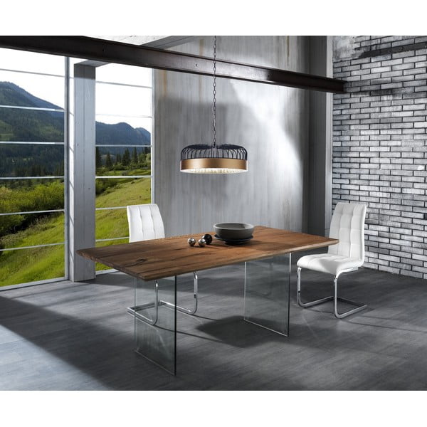 Tavolo da pranzo con piano in rovere 180x90 cm Float - Tomasucci-image-1