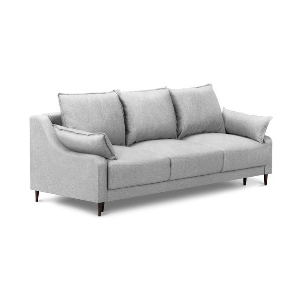 Divano letto grigio chiaro con contenitore Ancolie, 215 cm - Mazzini Sofas-image-2