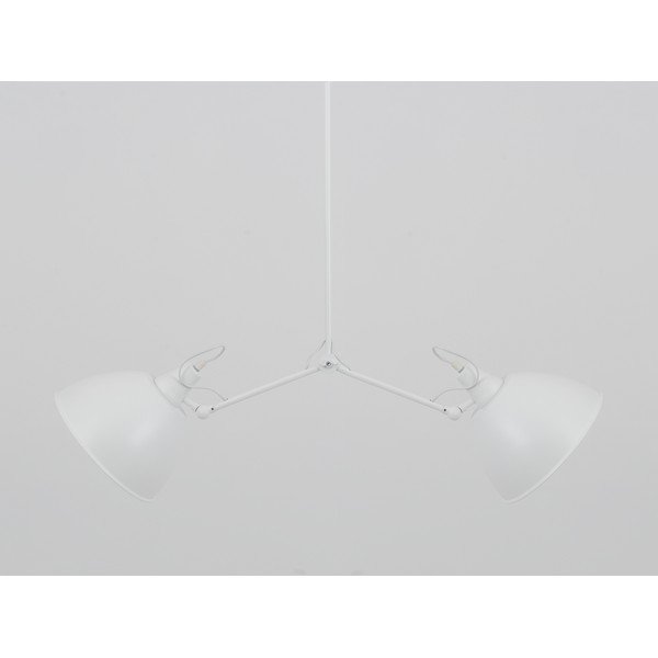 Lampada a sospensione bianca con paralume in metallo 104x104 cm Coben - CustomForm-image-4