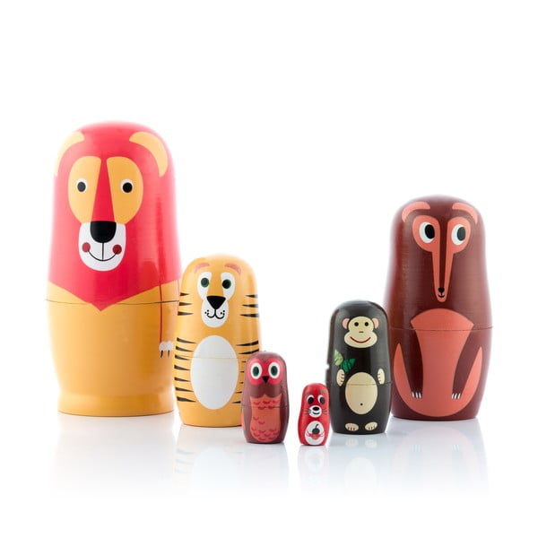 Matrioske di legno a forma di animali - InnovaGoods