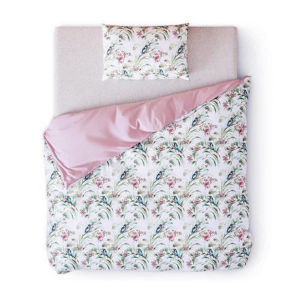Biancheria da letto singola in cotone Averi Kingfisher, 155 x 220 cm Averi Kingfihser - AmeliaHome