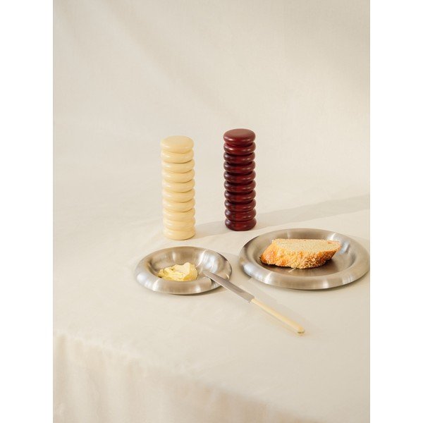 Set di piatti da dolce argentati in acciaio inox 2 pz ø 16 cm Roto – noo.ma-image-3
