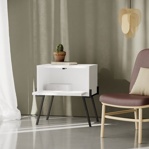 Comodino bianco Naive - Kalune Design-image-4