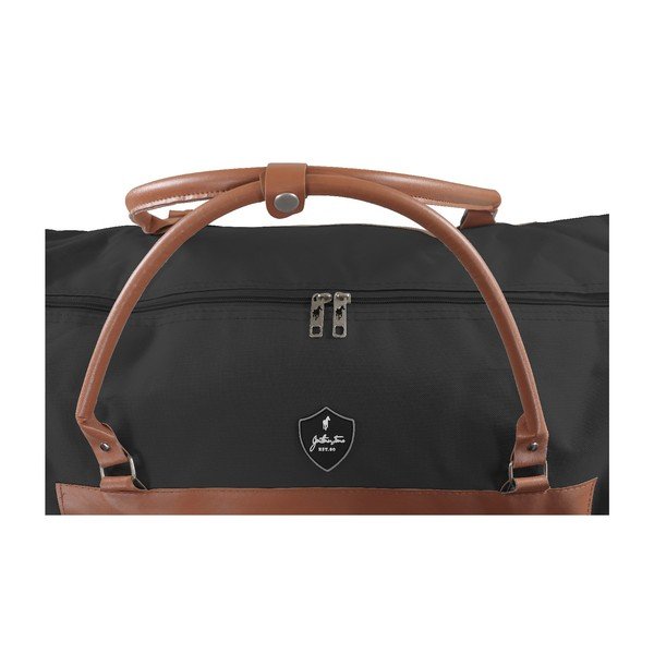 Borsa da viaggio nera con ruote Oslo, 40 l - GENTLEMAN FARMER-image-4