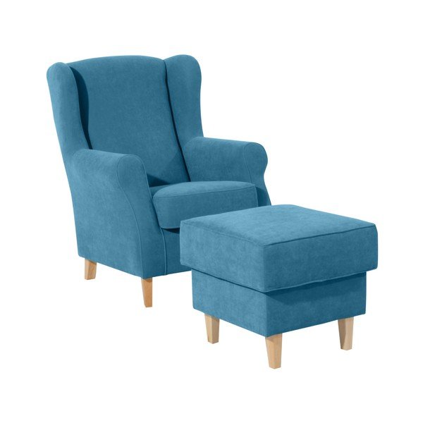 Sgabello blu petrolio Lorris - Max Winzer-image-2