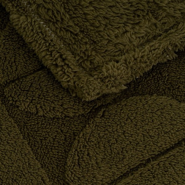 Coperta verde in micropile 130x160 cm Mid Century – Casa Selección-image-1