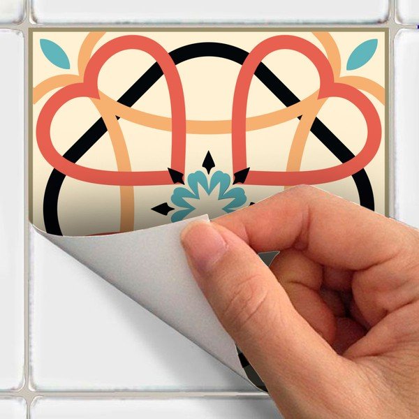 Sada 60 samolepek na stěnu Ambiance Azulejos Arianito, 15 x 15 cm-image-1