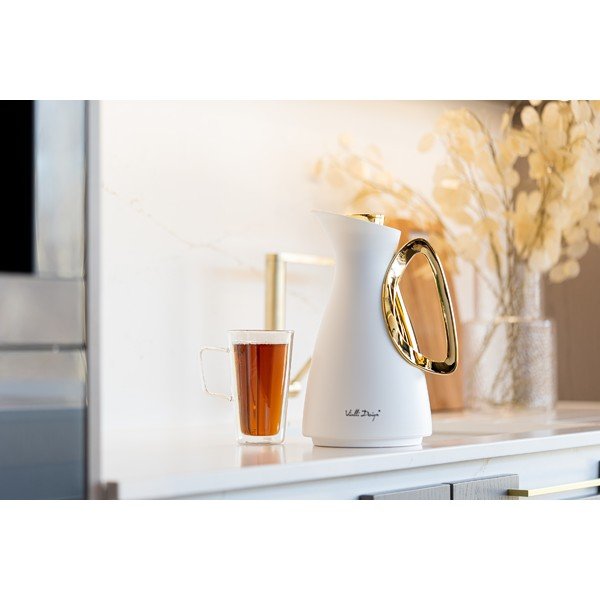 Borraccia termica bianca/dorata 1 l Alessia – Vialli Design-image-4