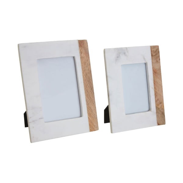 Cornice in pietra di colore bianco-naturale 20x25 cm Sena - Premier Housewares-image-1