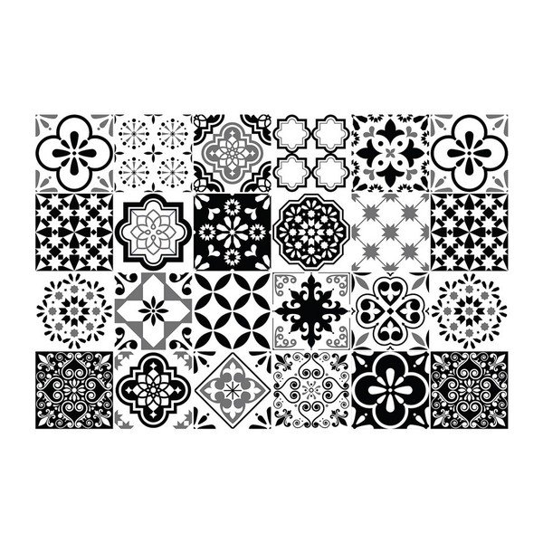 Set di 24 adesivi murali decorativi Alexiano, 10 x 10 cm - Ambiance-image-2