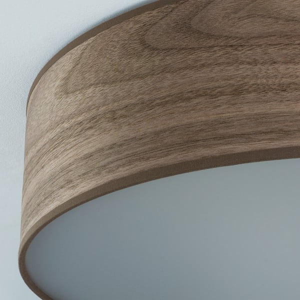 Apparecchio a soffitto in impiallacciatura di noce naturale TSURI L, ⌀ 40 cm Tsuri - Sotto Luce-image-4