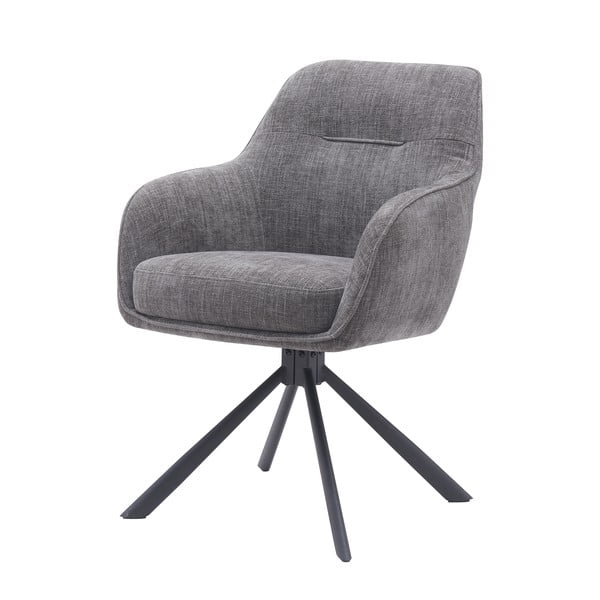 Set di sedie da pranzo grigia in imbottito 2 pz Avola – Unique Furniture-image-3