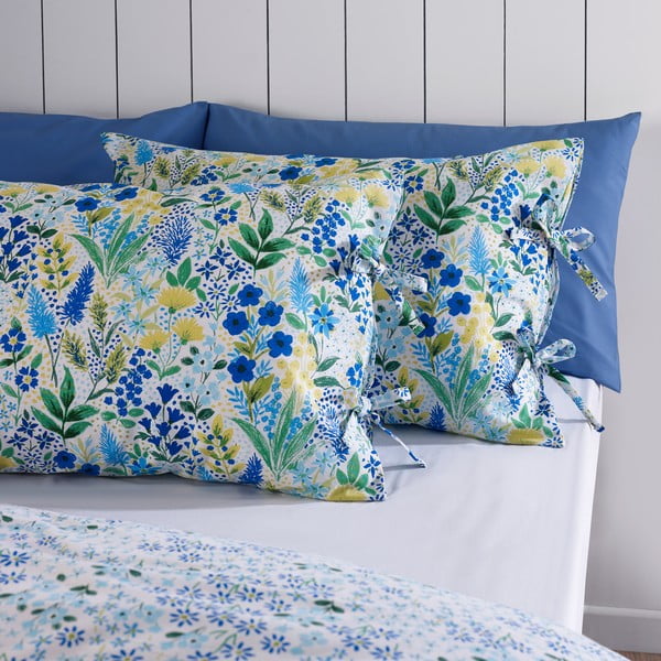 Biancheria da letto verde/blu per letto singolo 135x200 cm Tilly Floral – Catherine Lansfield-image-3