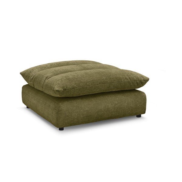 Poggiapiedi verde con rivestimento in ciniglia Neil – Bobochic Paris