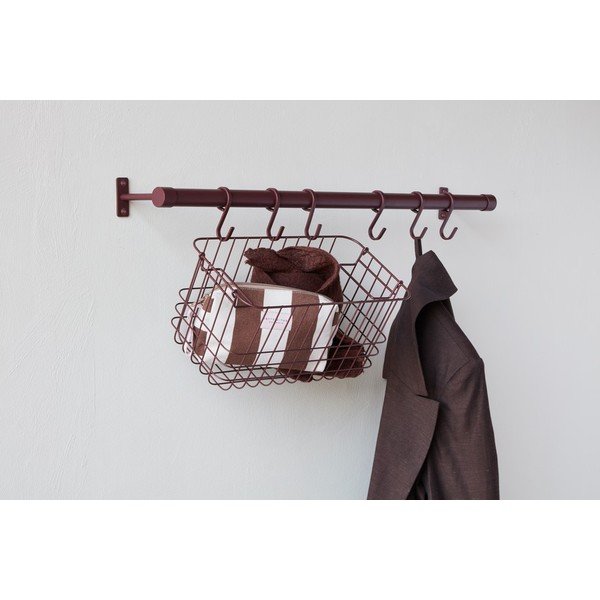 Attaccapanni da parete burgundy in acciaio inox 70 cm Hang-It – Mette Ditmer Denmark-image-3