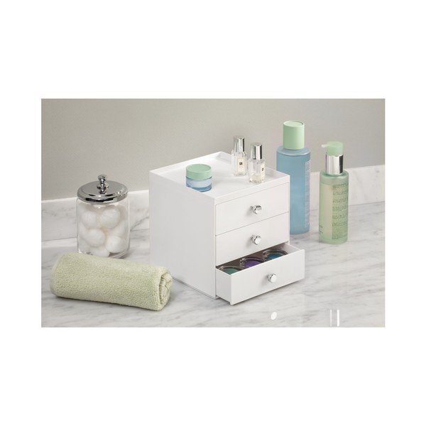 Contenitore bianco con 3 cassetti , altezza 18 cm - iDesign-image-2