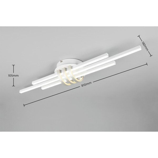Plafoniera bianca 18x81 cm Cinto – Reality-image-4