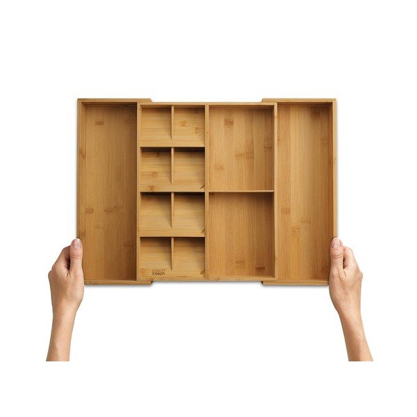 Portaposate regolabile di colore naturale in bambù 32 x 40 cm DrawerStore Bamboo – Joseph Joseph-image-4