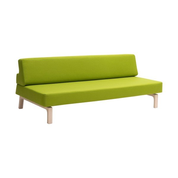 Divano letto verde lime Lazy - Softline-image-3