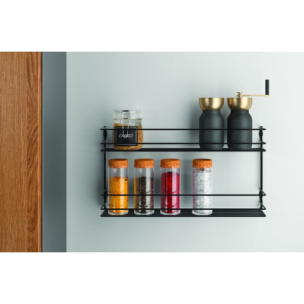 Organizer per spezie da parete in acciaio Pepito – Metaltex-image-1