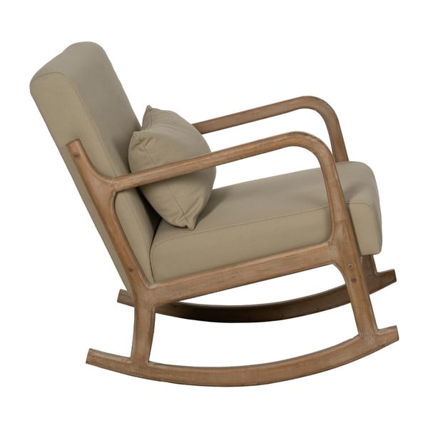 Poltrona a dondolo beige Weave – Ixia-image-3