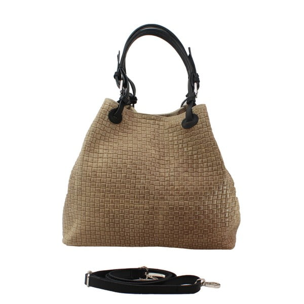Borsa in pelle beige Tessa - Chicca Borse-image-1