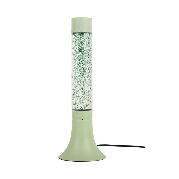 Lampada da tavolo verde con paralume in vetro (altezza totale 37,5 cm) Astro Glittler – Leitmotiv