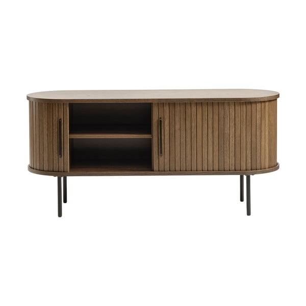 Tavolo TV marrone in rovere 120x56 cm Nola - Unique Furniture-image-2