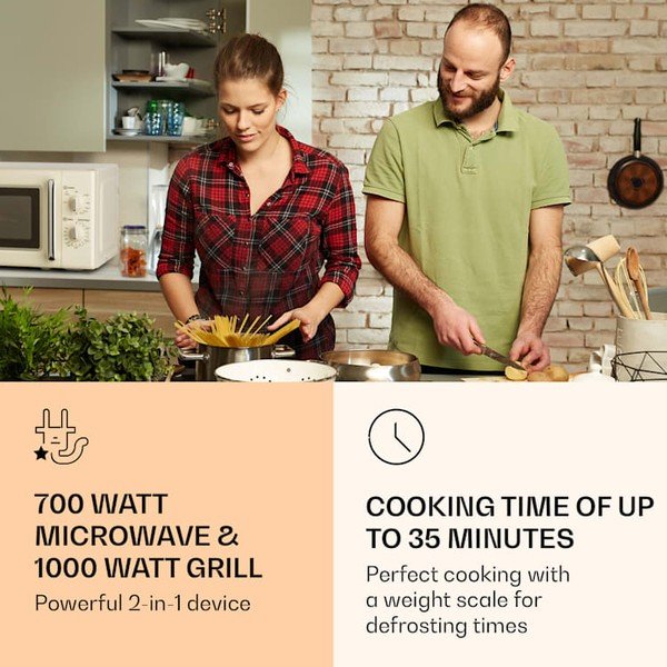 Forno a microonde beige Caroline - Klarstein-image-4