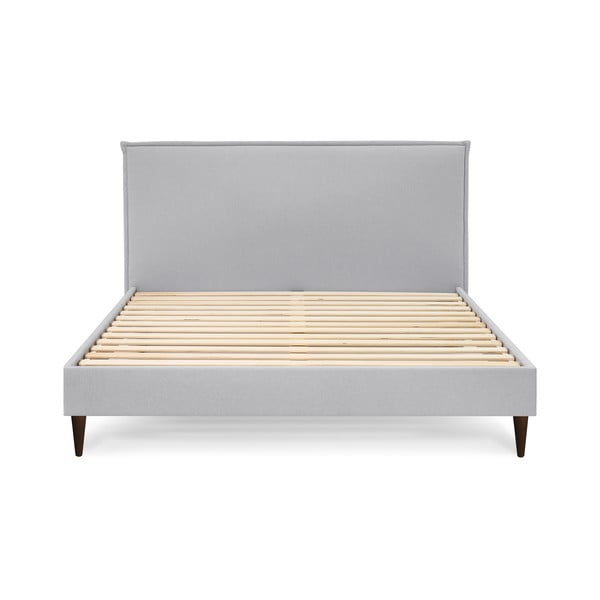 Letto matrimoniale imbottito grigio chiaro con griglia 180x200 cm Sary - Bobochic Paris-image-3