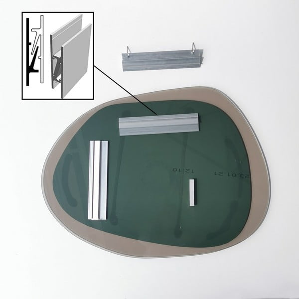 Specchio da parete Aqua, lunghezza 55 cm - Neostill-image-4