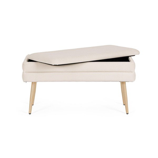 Panchina bianca in imbottito Olga – Bizzotto-image-3