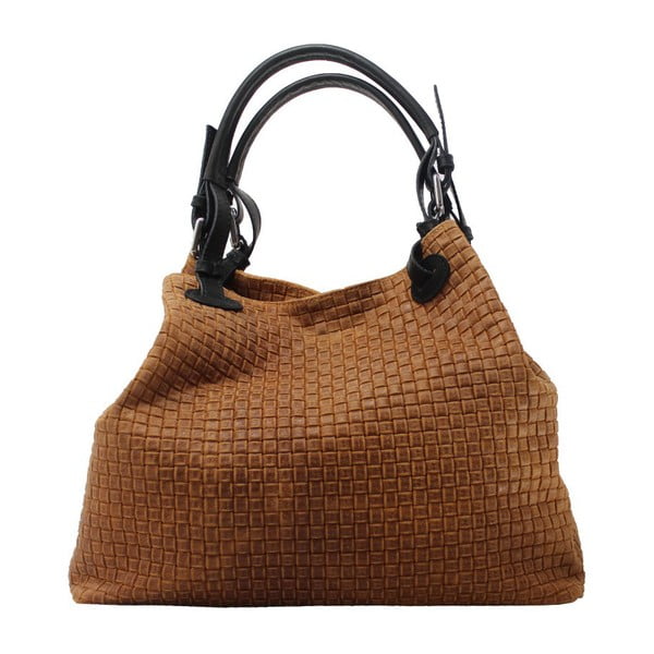 Borsa in pelle marrone cognac Tessa - Chicca Borse