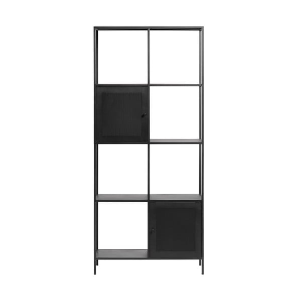 Libreria in metallo nero 80x180 cm Malibu - Unique Furniture