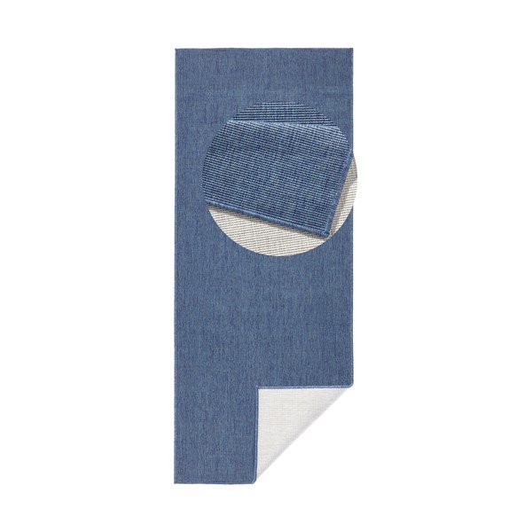 Tappeto blu per esterni Miami, 80 x 250 cm - NORTHRUGS