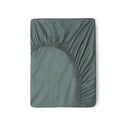 Lenzuolo in cotone elasticizzato verde-grigio 90x200 cm - Good Morning