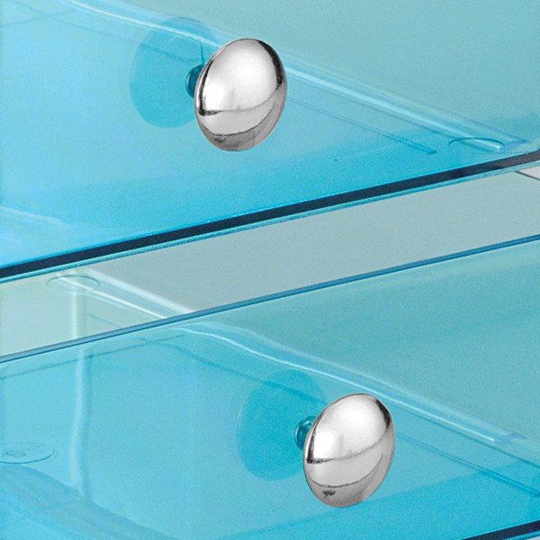 Organizer blu a 3 livelli con cassetti , 16,5 x 16,5 cm - iDesign-image-2