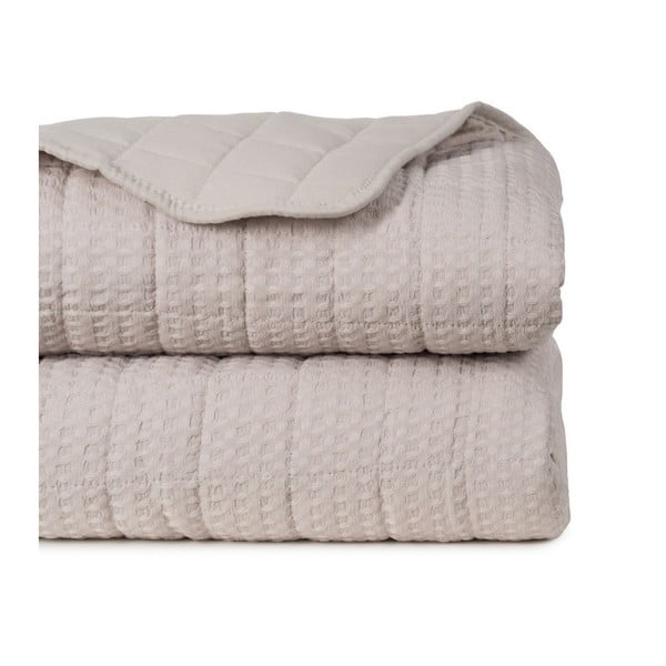 Copriletto beige con rivestimento trapuntato 240x260 cm – Ixia